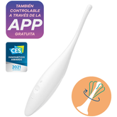 SATISFYER TWIRLING JOY CLIT PUNTA STIMOLANTE - BIANCO