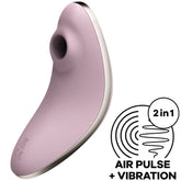 SATISFYER VULVA LOVER 1 STIMOLATORE DI IMPULSI D'ARIA E VIBRATORE - VIOLA