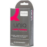 UNIQ LADY CONDOM PRESERVATIVO FEMMINILE SENZA LATTICE CON CINGHIA DI LEGGENDA 3 UNITÀ
