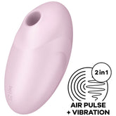 SATISFYER VULVA LOVER 3 STIMOLATORE E VIBRATORE A IMPULSI D'ARIA - ROSA