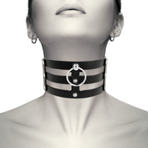 COQUETTE CHIC DESIRE CHOKER ARTIGIANALE IN PELLE VEGAN - FETISH