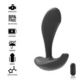 BLACK&SILVER - TELECOMANDO IN SILICONE CON PLUG ANALE DWAYNE