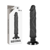 BASECOCK REALISTIC VIBRATOR 2-1 NERO 20CM
