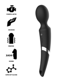 BLACK&SILVER - MASSAGGIATORE E ASPIRATORE IN SILICONE RICARICABILE BECK BLACK