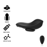 BLACK&SILVER - PANTALONE VIBRATORE IN SILICONE RICARICABILE PRESTON NERO