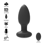 BLACK&SILVER - TELECOMANDO ROTATORE ANALE IN SILICONE TAPPO POZZETTI
