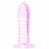 GUAINA PENE CON PUNTI SOLLETICATORI ROSA 14 CM