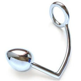 COCK RING IN METALLO CON PERLA ANALE 45MM