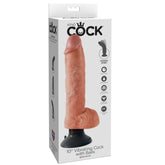 KING COCK 25,5 CM CAZZO VIBRANTE CON PALLINE NERE