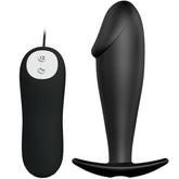 PRETTY LOVE PLUG ANALE IN SILICONE A FORMA DI PENE CON 12 MODALITÀ DI VIBRAZIONE - NERO