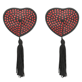 COQUETTE CHIC DESIRE COPRI CAPEZZOLE CUORE NERO / ROSSO