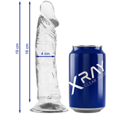 XRAY ARN…S + DILDO TRANSPARENTE 19CM X 4CM