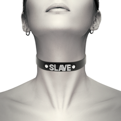 COQUETTE CHIC DESIRE CHOKER IN PELLE VEGAN - SLAVE