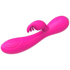 NALONE MAGIC STICK VIBRATORE RABBIT TRIPLE TESTE STIMOLANTI - ROSA