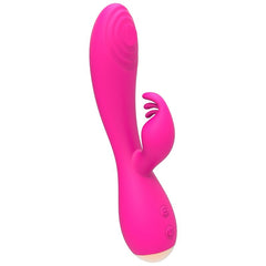 NALONE MAGIC STICK VIBRATORE RABBIT TRIPLE TESTE STIMOLANTI - ROSA