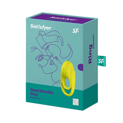 VIBRATORE AD ANELLO DUO SPETTACOLARE SATISFYER GIALLO