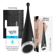 BRILLY GLAM SPOT VIBE VIBRATORE CLITORIDIERE ORGASMICO IN SILICONE NERO