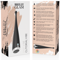 BRILLY GLAM SPOT VIBE VIBRATORE CLITORIDIERE ORGASMICO IN SILICONE NERO