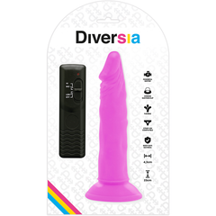 DIVERSIA DILDO VIBRANTE FLESSIBILE 23 CM - VIOLA