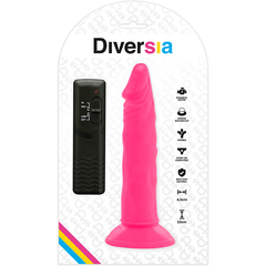 DIVERSIA DILDO FLESSIBILE CON VIBRAZIONE 23 CM - ROSA