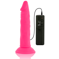 DIVERSIA DILDO FLESSIBILE CON VIBRAZIONE 23 CM - ROSA