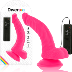 DIVERSIA DILDO VIBRANTE FLESSIBILE 21,5 CM - VIOLA