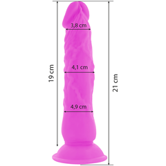 DIVERSIA DILDO VIBRANTE FLESSIBILE 21 CM - VIOLA