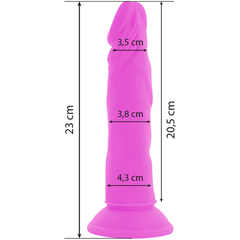 DIVERSIA DILDO VIBRANTE FLESSIBILE 23 CM - VIOLA