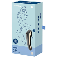 SATISFYER DUAL KISS CLIT STIMOLANTE - NERO