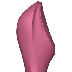 VIBRATORE A IMPULSI D'ARIA SATISFYER CURVY TRINITY 3 - ROSSO