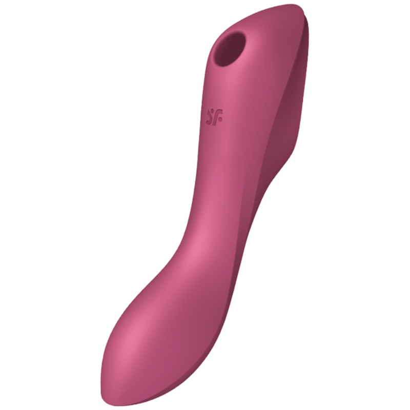 VIBRATORE A IMPULSI D'ARIA SATISFYER CURVY TRINITY 3 - ROSSO