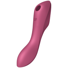 VIBRATORE A IMPULSI D'ARIA SATISFYER CURVY TRINITY 3 - ROSSO