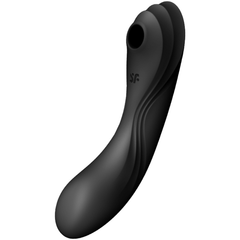 VIBRATORE SATISFYER CURVY TRINITY 4 AIR PULSE - NERO