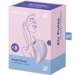 STIMOLATORE E VIBRATORE SATISFYER PEARL DIVER - VIOLA