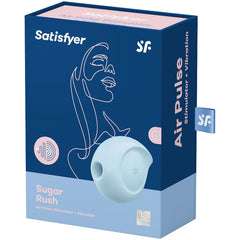 STIMOLATORE E VIBRATORE SATISFYER SUGAR RUSH - BLU