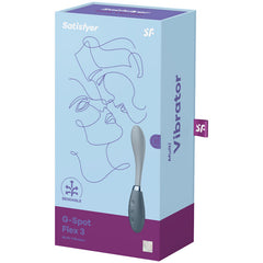 MULTI VIBRATORE SATISFYER G-SPOT FLEX 3 - GRIGIO