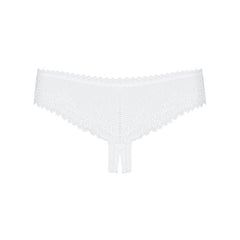 OBSESSIVE - ALABASTRA THONG CROTCHLESS WHITE