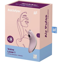 SATISFYER VULVA LOVER 1 STIMOLATORE DI IMPULSI D'ARIA E VIBRATORE - VIOLA