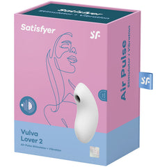 SATISFYER VULVA LOVER 2 STIMOLATORE DI IMPULSI D'ARIA E VIBRATORE - BIANCO