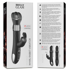 BRILLY GLAM MOEBIUS RABBIT VIBRATORE E ROTATORE WATCHME COMPATIBILE CON LA TECNOLOGIA WIRELESS