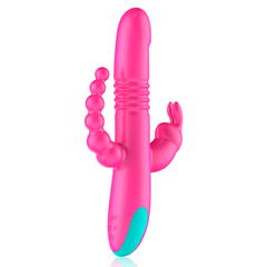 TRIPLA STIMOLAZIONE HAPPY LOKY DONALD: COMPATIBILE CON LA TECNOLOGIA WIRELESS ANALE, G-SPOT E CLITORIDEA WATCHME