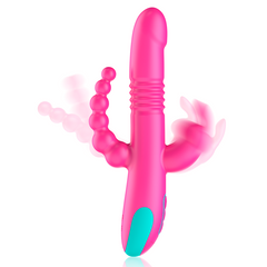 TRIPLA STIMOLAZIONE HAPPY LOKY DONALD: COMPATIBILE CON LA TECNOLOGIA WIRELESS ANALE, G-SPOT E CLITORIDEA WATCHME