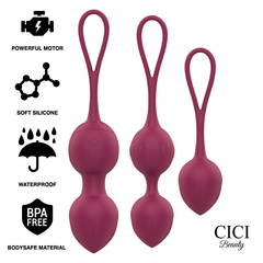 CICI BEAUTY PREMIUM SILICONE 3 PERLINE VIBRANTI KEGEL TELECOMANDO