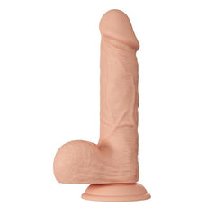 BELLISSIMO INCONTRO BAHAMUT DILDO REALISTICO E FLESSIBILE 21,8 CM - CARNE