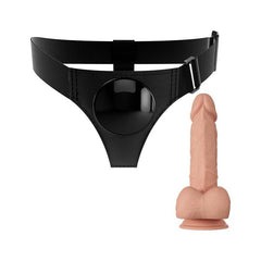 PRETTY LOVE - HARNESS SLIP IMBRACATURA UNIVERSALE CON DILDO JERRY 21,8 CM NATURALE