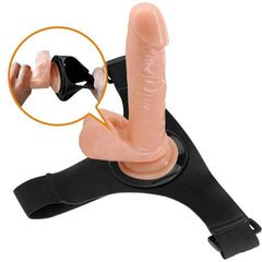 PRETTY LOVE - HARNESS SLIP HARNESS UNIVERSALE CON DILDO TOM 20 CM NATURALE