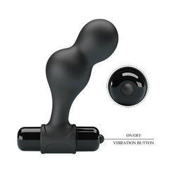 MR PLAY - PLUG ANALE VIBRANTE IN SILICONE NERO