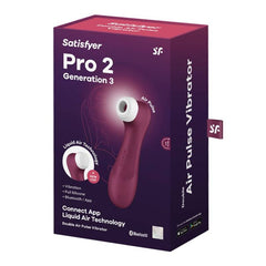 SATISFYER PRO 2 GENERACI N 3 - VINO ROSSO  BLUETOOTH &  APP