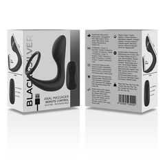 BLACK&SILVER - MASSAGGIATORE ANALE CON TELECOMANDO IN SILICONE NERO RICARICABILE