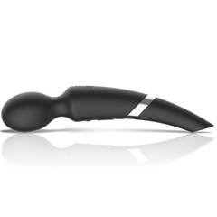 BLACK&SILVER - MASSAGGIATORE E ASPIRATORE IN SILICONE RICARICABILE BECK BLACK